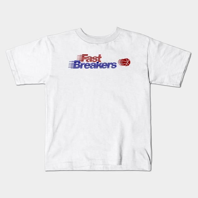 Defunct Tulsa Fast Breakers CBA Basketball Kids T-Shirt by LocalZonly